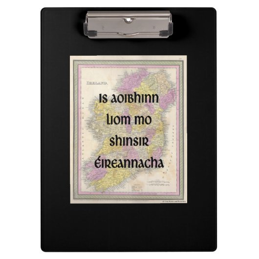 Porte-bloc J'Aime Mes Ancêtres Irlandais | Porte - bloc perso (Devant)