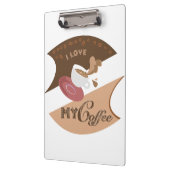 Porte-bloc J'aime mon café Retro Java (Gauche)