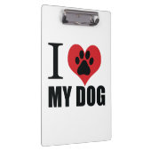Porte-bloc J'aime mon chien jeter l'oreiller (Swatch)