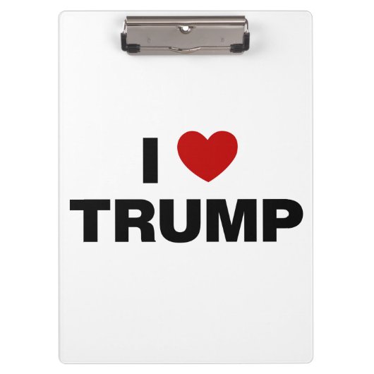 Porte-bloc J'aime Trump (Devant)