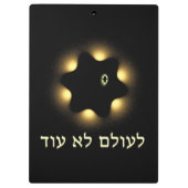 Porte-bloc Jamais Plus L'Étoile Fractée De David (Dos)