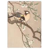 Porte-bloc Japonais Asiatique Koson Bird Chickadee Songbird (Dos)