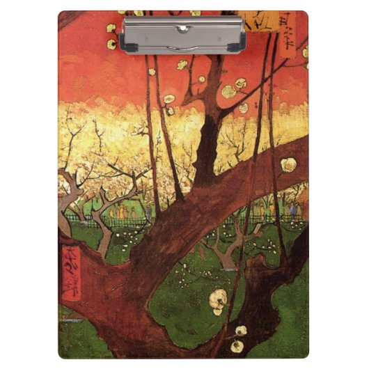 Porte-bloc Japonisme : arbre en fleurs de prunier par Vincent (Devant)