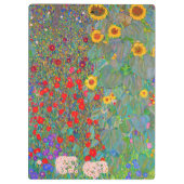Porte-bloc Jardin agricole de Gustav Klimt avec tournesols (Dos)