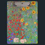 Porte-bloc Jardin agricole de Gustav Klimt avec tournesols<br><div class="desc">Jardin agricole de Gustav Klimt avec Porte - bloc de tournesols.</div>