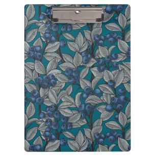 Porte-bloc Jardin aux bleuets, bleu et gris