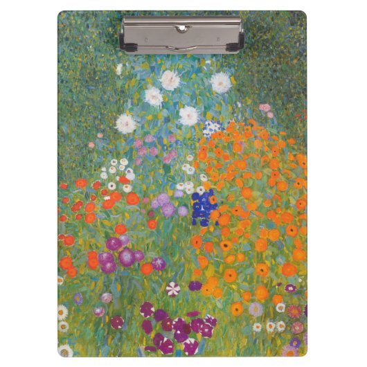 Porte-bloc Jardin aux fleurs (Gustav Klimt) (Devant)
