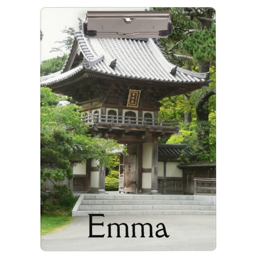 Porte-bloc Jardin japonais de thé à San Francisco (Devant)