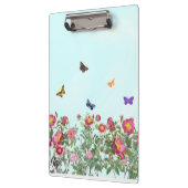 Porte-bloc Jardin rose aux papillons (Gauche)