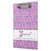 Porte-bloc Jasmine nom signifiant lettre des coeurs J (Gauche)