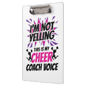 Porte-bloc Je ne crie pas que c'est ma voix d'entraîneur (Gauche)