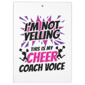 Porte-bloc Je ne crie pas que c'est ma voix d'entraîneur (Dos)