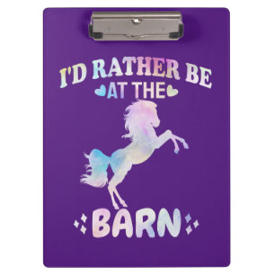 Porte-bloc Je Préférerais Être À La Grange