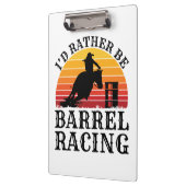 Porte-bloc Je Préférerais Être Barrel Racing (Gauche)