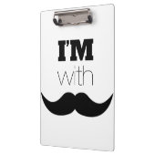 Porte-bloc Je suis avec Moustache (Gauche)