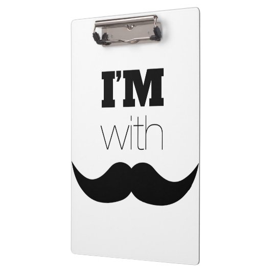 Porte-bloc Je suis avec Moustache (Gauche)