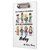 Porte-bloc Je suis enseignant. Cadeau personnalisé (Gauche)