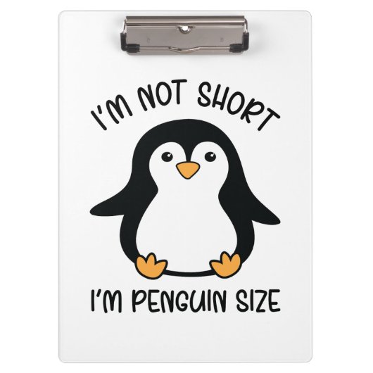 Porte-bloc Je suis Penguin Size, Short Girl Appréciation Day (Devant)
