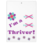 Porte-bloc Je suis Thriver ! (Dos)