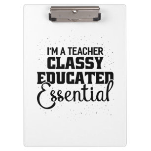 Porte-bloc Je Suis Un Enseignant Éducateur De Classe Essentie