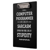 Porte-bloc Je Suis Un Programmeur Informatique (Gauche)