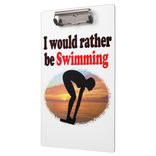 PORTE-BLOC JE VOUDRAIS PLUTÔT NAGER (Gauche)