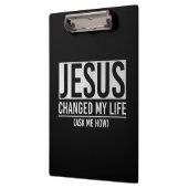 Porte-bloc Jésus A Changé Ma Vie Demandez-Moi Comment Jésus (Gauche)