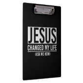 Porte-bloc Jésus A Changé Ma Vie Demandez-Moi Comment Jésus (Swatch)