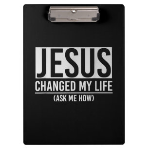 Porte-bloc Jésus A Changé Ma Vie Demandez-Moi Comment Jésus