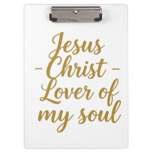 Porte-bloc Jésus-Christ Amant de Mon Âme Presse-papiers