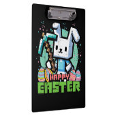 Porte-bloc Jeu de pixels de lapin de Pâques heureux  (Swatch)