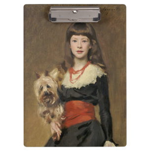 Porte-bloc Jeune fille au chien de Sargent Portrait de Beatri
