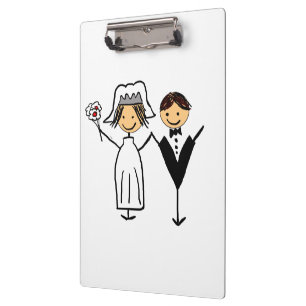 Porte-bloc Jeune mariée et marié géniaux