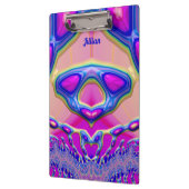 Porte-bloc JILLIAN ~ BIZARRE 3D! ~ Rose bleu vert original (Gauche)
