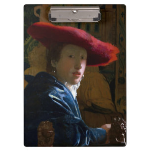 Porte-bloc Johannes Vermeer - Fille avec un Casquette rouge