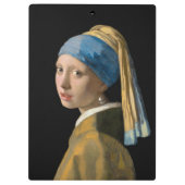 Porte-bloc Johannes Vermeer - Fille avec une oreille perle (Dos)