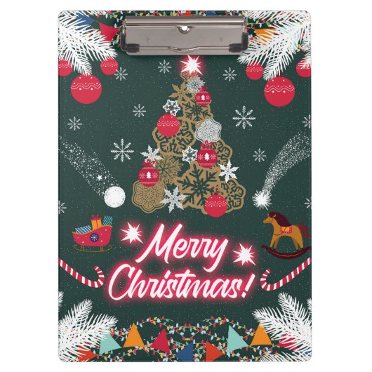 Porte-bloc Joie à feuillage persistant de Noël (Devant)