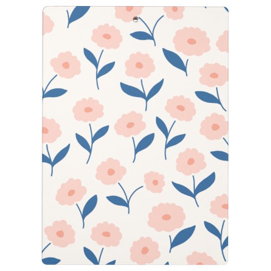 Porte-bloc Joli Boho Chic Fleurs Rose Motif (Dos)