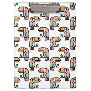 Porte-bloc joli cadeau d'animal de toucan tropical mignon pou