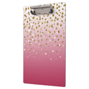 Porte-bloc Joli confetti de parties scintillant moderne girly