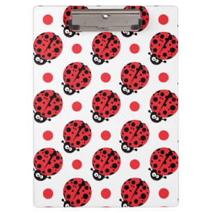 Porte-bloc Joli dessin animé Ladybug, Pois rouge et blanc