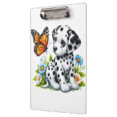 Porte-bloc Joli(e) ami(e) dalmate/papillon (Gauche)