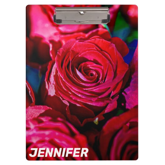 Porte-bloc Joli Ensemble De Roses Rouges (Devant)