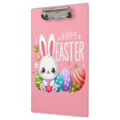 Porte-bloc Joli lapin de Pâques rose (Gauche)
