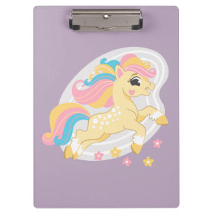 Porte-bloc Joli licorne jaune