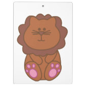 Porte-bloc Joli Lion Cartoony Brown (Dos)