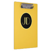 Porte-bloc Joli Monogramme Jaune Avec Texte Jaune (Swatch)