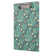 Porte-bloc Joli motif bleu de feuilles et de baies botaniques (Gauche)
