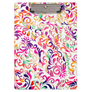 Porte-bloc Joli motif de fleurs colorées classiques