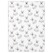 Porte-bloc Joli Motif lapin blanc de Pâques (Dos)